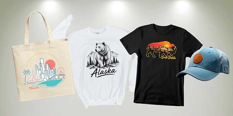 Apparel for souvenir stores, tourism offices, community centers, sports arenas, and convenience stores